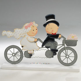 Figura pastel de bodas tandem